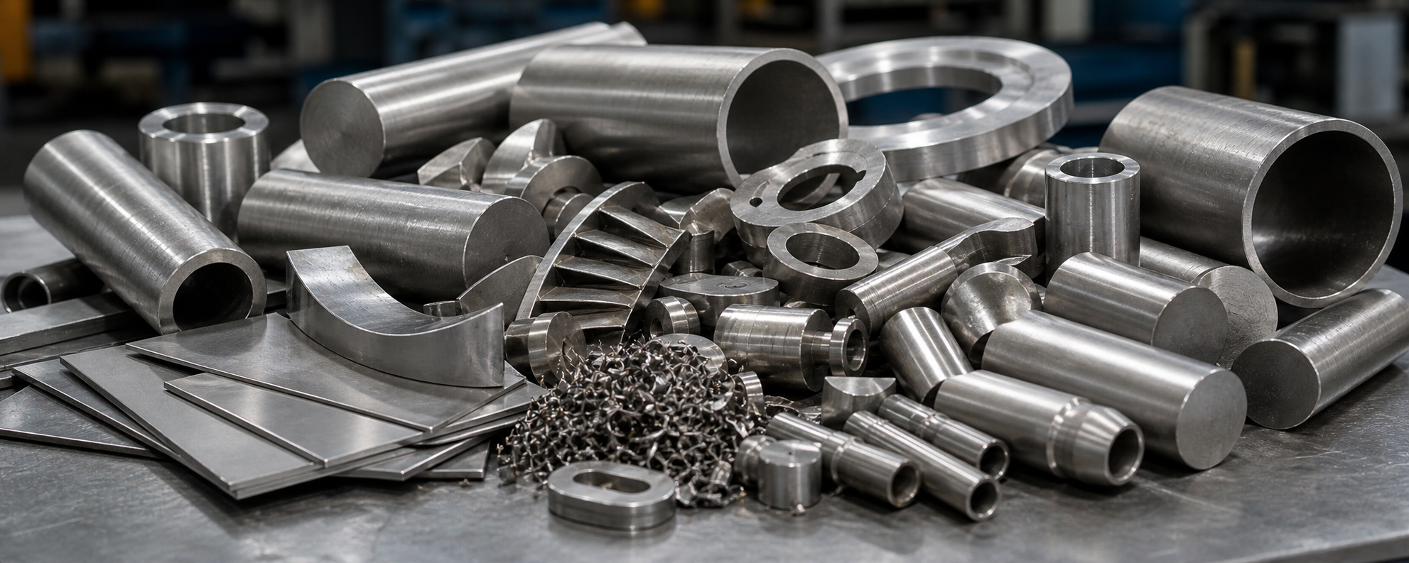 Inconel, Hastelloy, Monel, and nickel superalloy scrap in tubes, bars, and sheet offcuts
