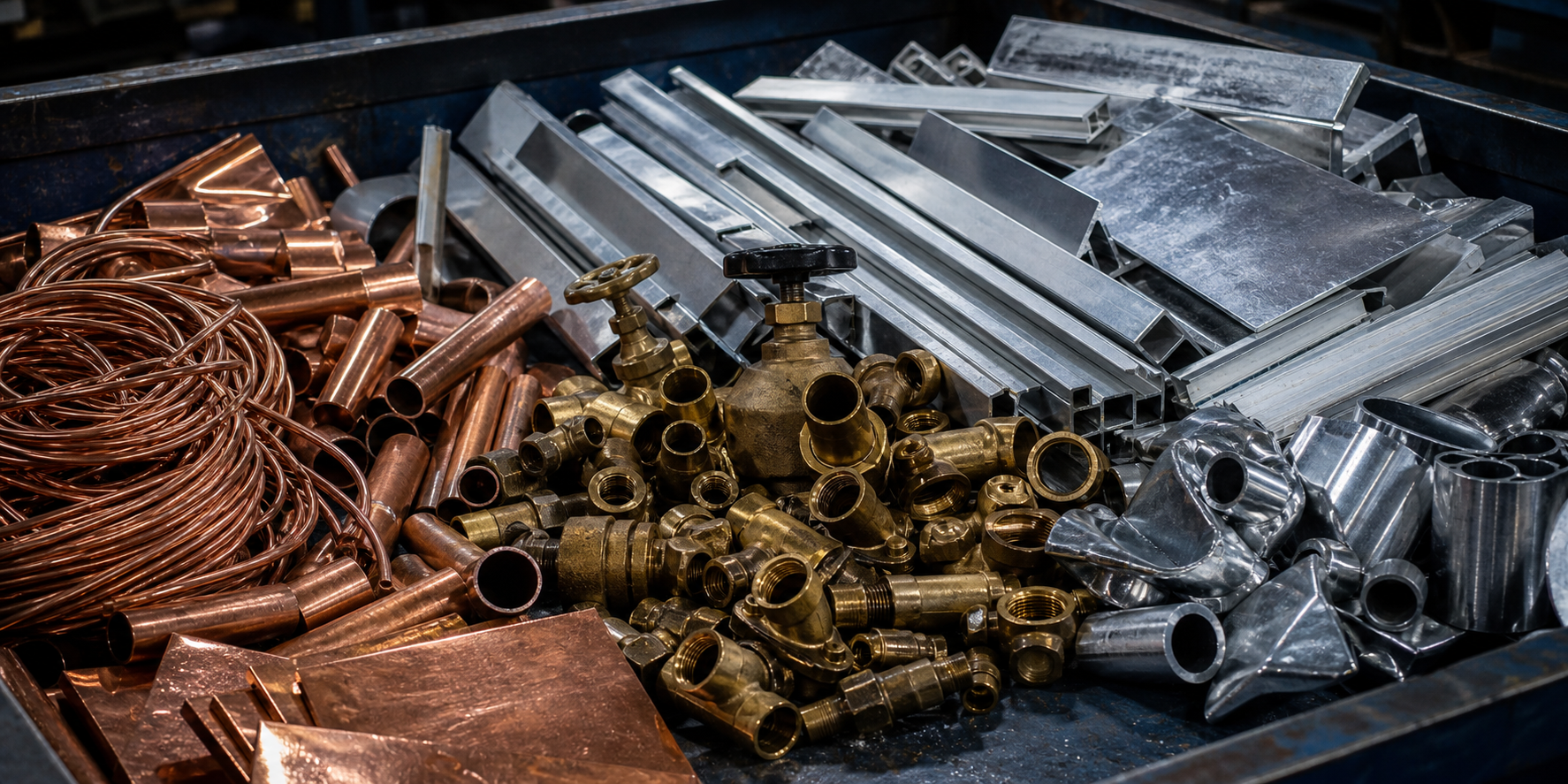 Copper, brass, aluminum, and other non-ferrous scrap metals